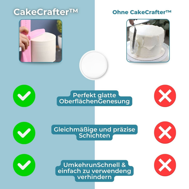 CakeCrafter - Spatule à gâteau réglable et lisseuse