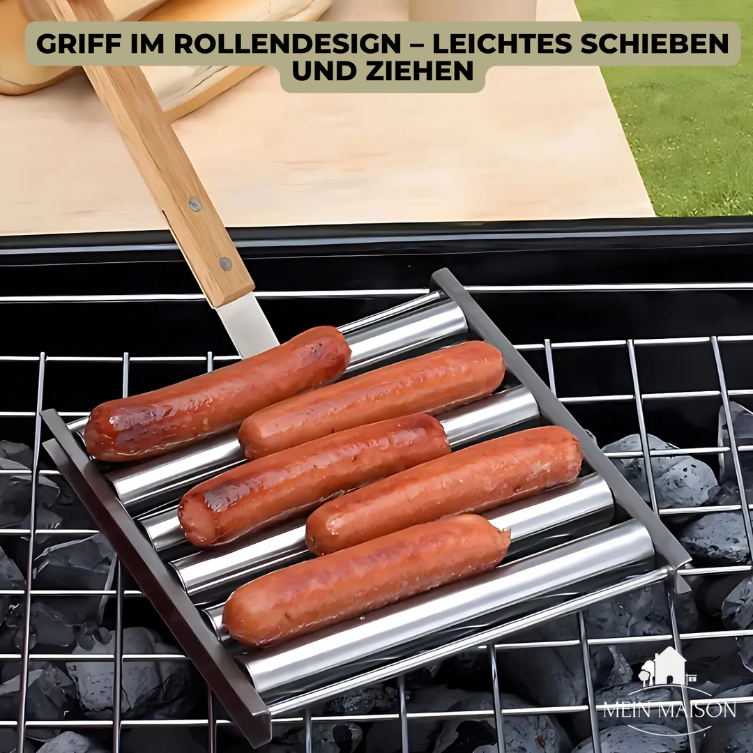 GrillRoll – Fait tourner les saucisses. Crée une ambiance.