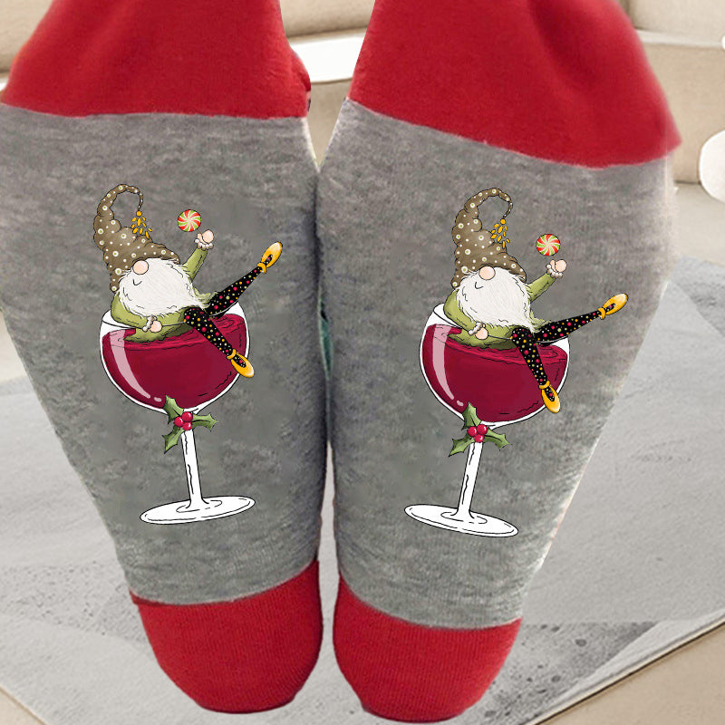 1+1 GRATUIT | TipsyToes - Chaussettes créatives en verre à vin