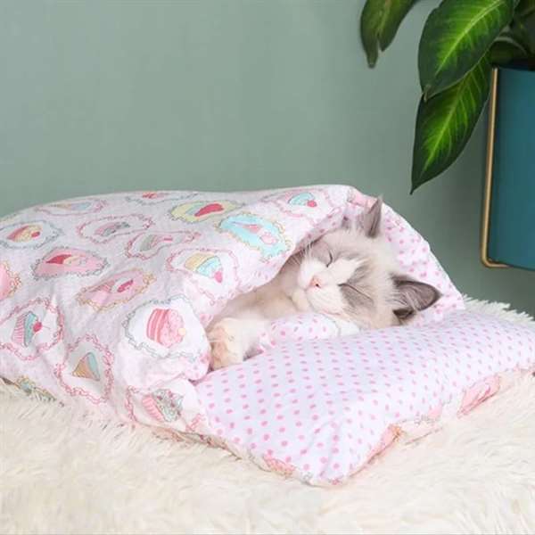 SleepyPaw – Lit pour animaux de compagnie douillet avec coussin