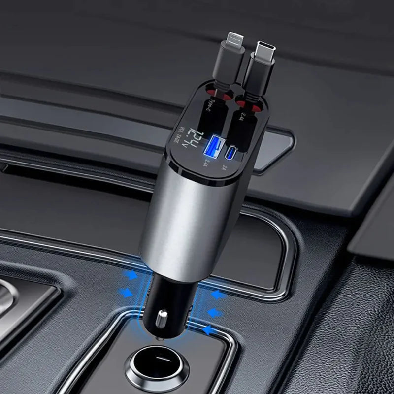 QuadCharge - Chargeur rapide enroulable pour voiture
