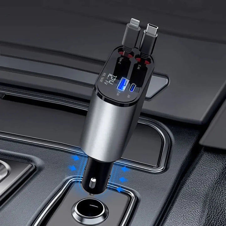 QuadCharge - Chargeur rapide enroulable pour voiture