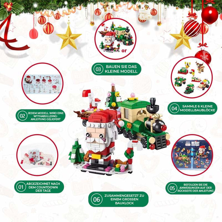 BuildaTree™ – Calendrier de l'Avent avec des pièces de sapin de Noël