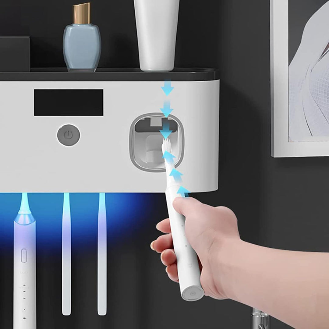 UVShield – Support de brosse à dents hygiénique avec dosage intelligent !
