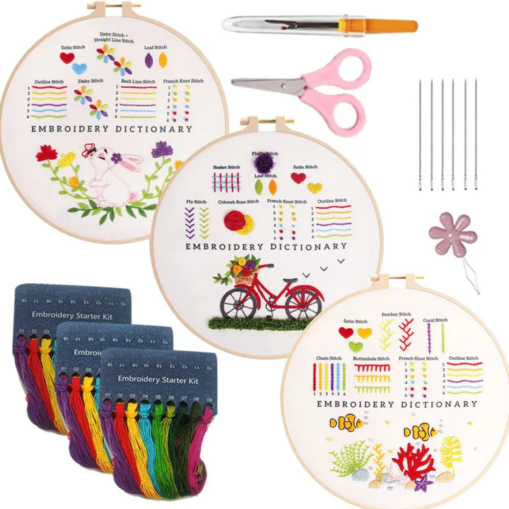 2+1 GRATUIT | CraftThreader - Ensemble d'exercices de point de broderie