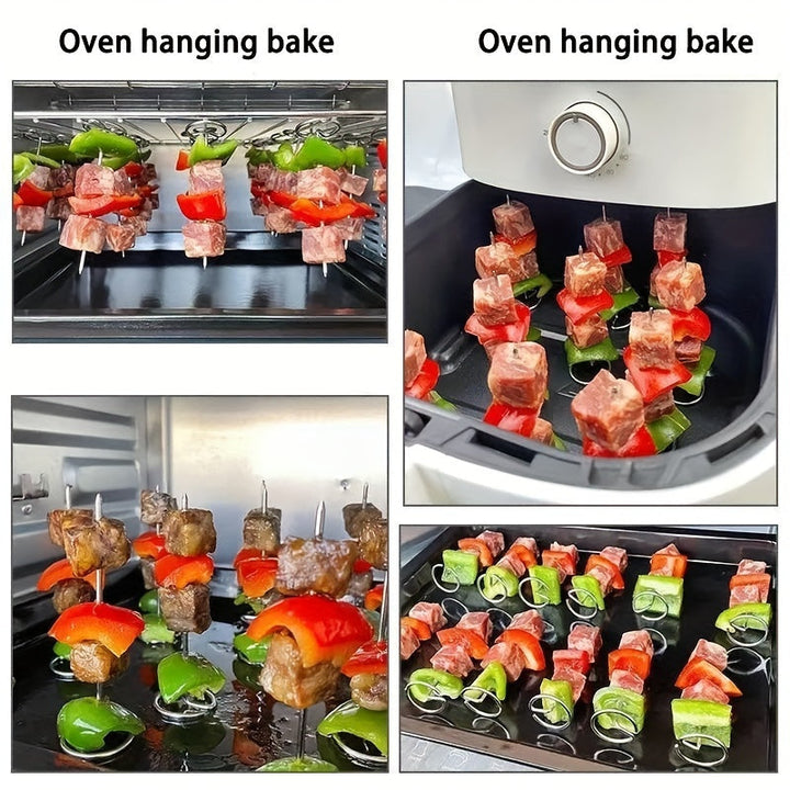 5+5 GRATUIT | GrillElevate – Les brochettes en acier inoxydable pour un barbecue uniforme et parfait