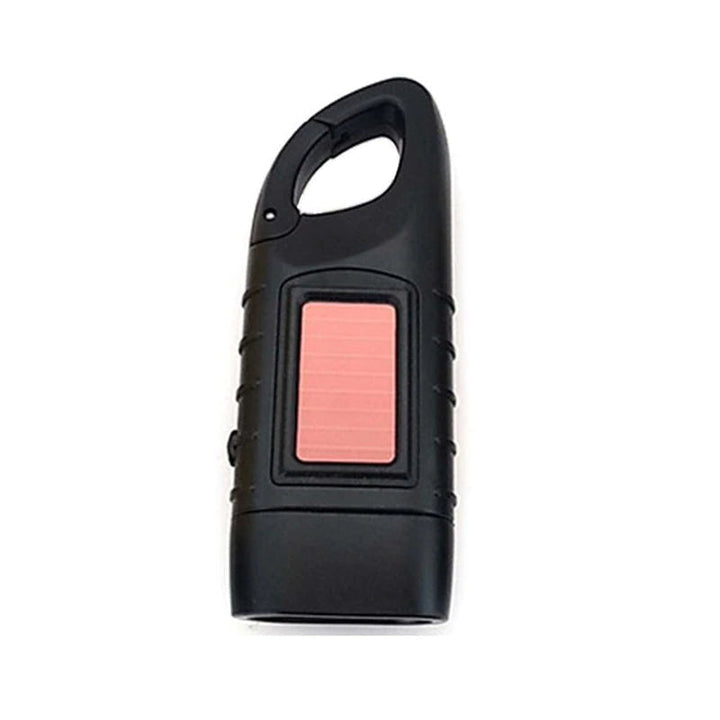 Lampe de poche solaire Solavix | Fonctionnement à manivelle & solaire | Robuste & compact | Lampe de secours LED pour l'extérieur & les urgences