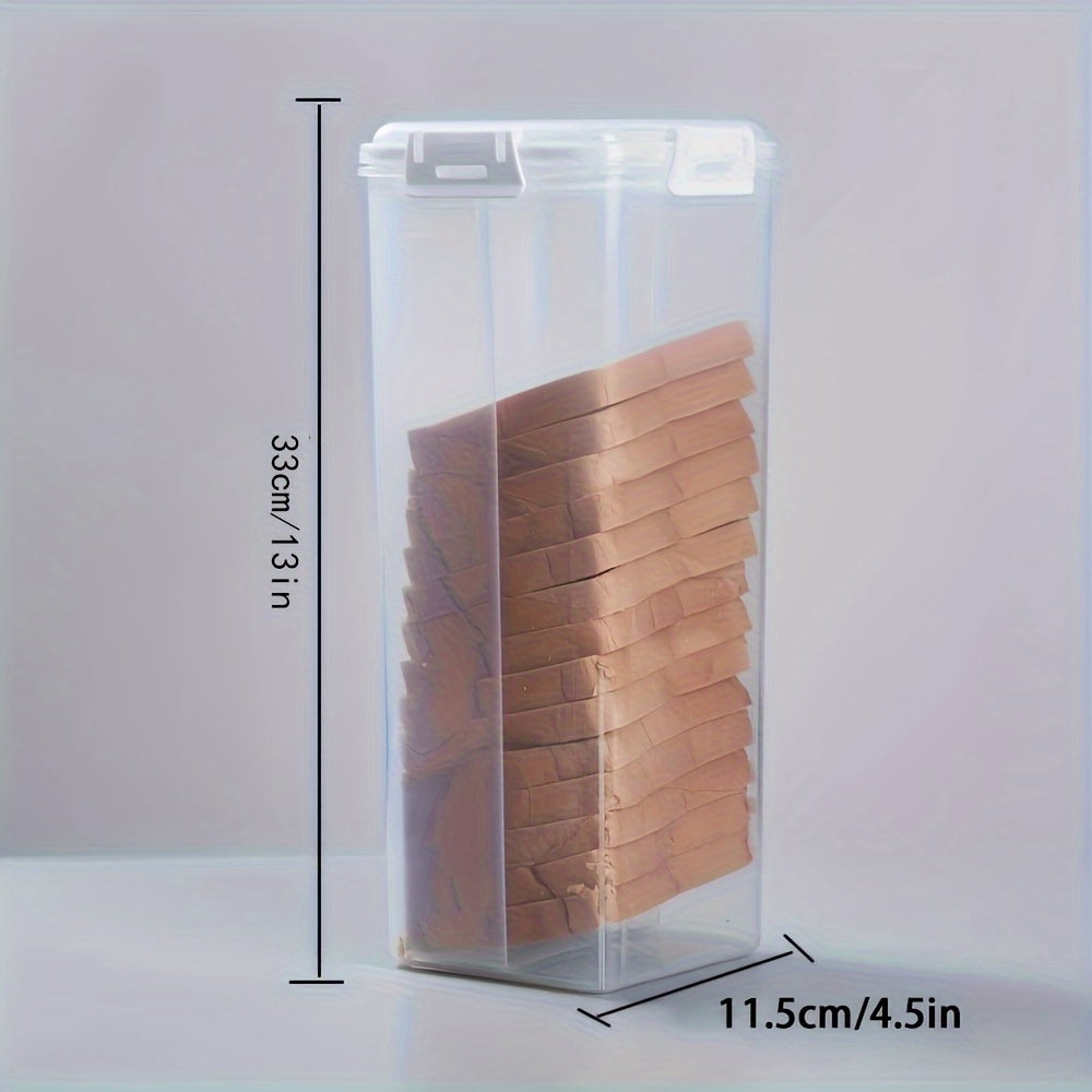 Boîte à pain Slice&Store avec aide à la coupe | Hermétique & sans BPA | 30 × 15 × 15 cm | Garde le pain frais plus longtemps