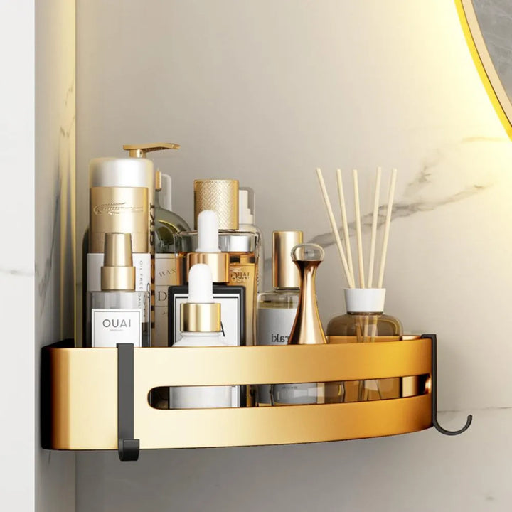 Étagère NEXAVO | Sans Perçage & Moderne | 32×12,5 cm | Acier au carbone & Aluminium | Montage mural gain de place