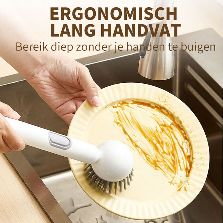 2+1 GRATUIT | 360Scrub – Brosse à vaisselle avec long manche et tête rotative