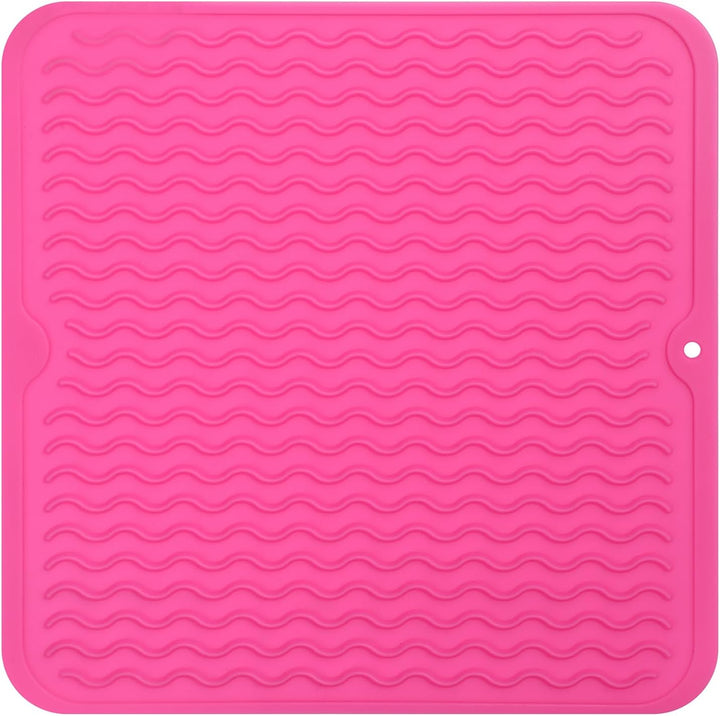 KÜCHENWELLA Tapis de Cuisine en Silicone | Résistant à la Chaleur & Antidérapant | Tapis d'égouttage, Insert de Réfrigérateur & de Tiroir | Sans BPA & Facile à Nettoyer