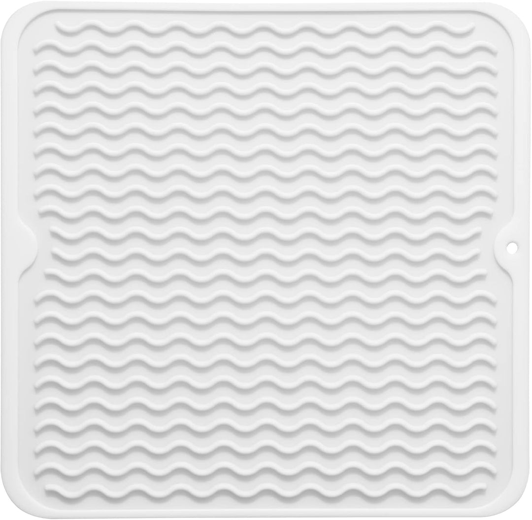 KÜCHENWELLA Tapis de Cuisine en Silicone | Résistant à la Chaleur & Antidérapant | Tapis d'égouttage, Insert de Réfrigérateur & de Tiroir | Sans BPA & Facile à Nettoyer