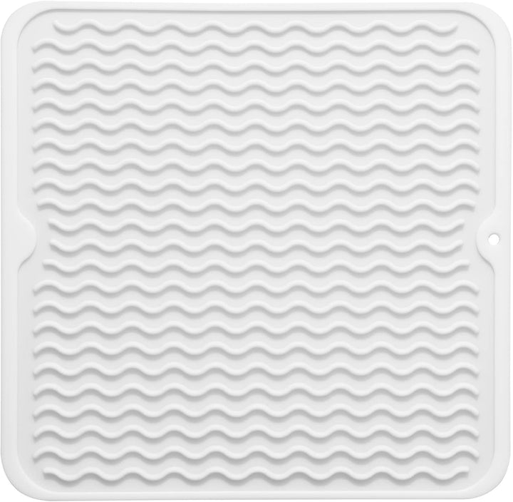 KÜCHENWELLA Tapis de Cuisine en Silicone | Résistant à la Chaleur & Antidérapant | Tapis d'égouttage, Insert de Réfrigérateur & de Tiroir | Sans BPA & Facile à Nettoyer