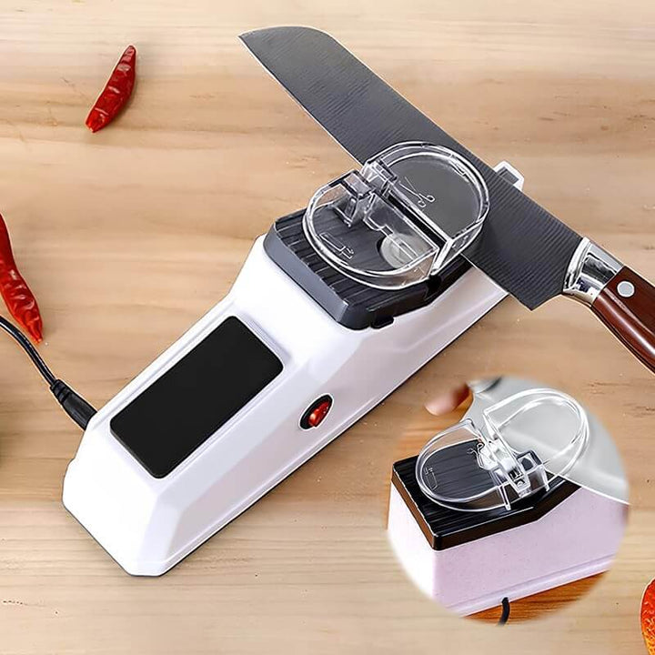 BladeBooster - Aiguiseur de couteaux électrique - 5 disques abrasifs gratuits + Livraison gratuite !