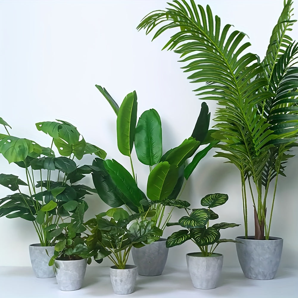 Ensemble de pots de fleurs Floraforma 6 pièces Rond | Avec drainage | Résistant aux intempéries & Moderne | Pour Intérieur & Extérieur