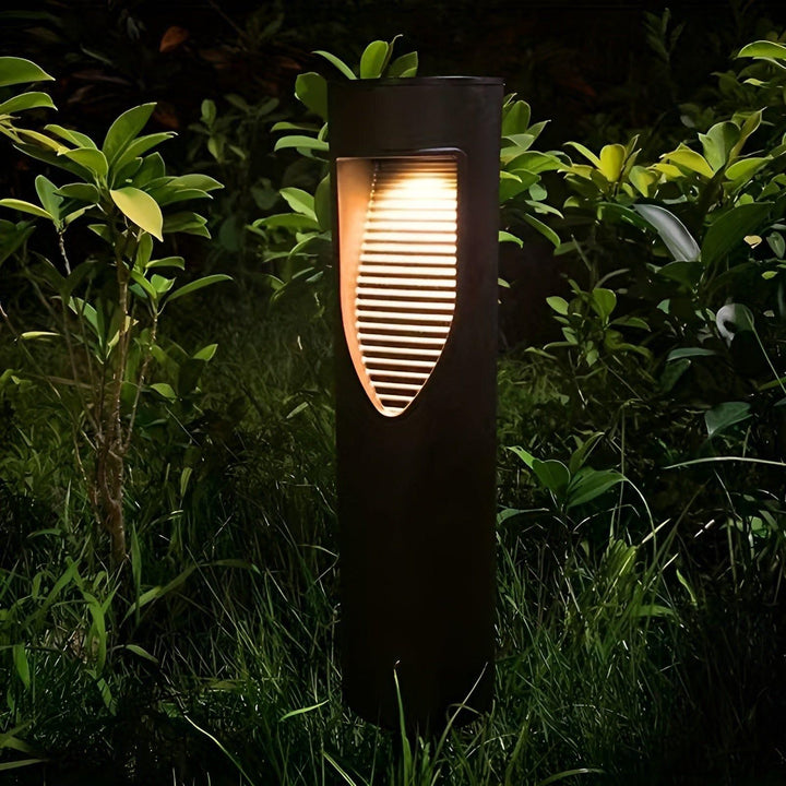 Lampe de jardin solaire Solvara Cylindre | Lumière chaude | Étanche & Sans fil | Contrôle tactile