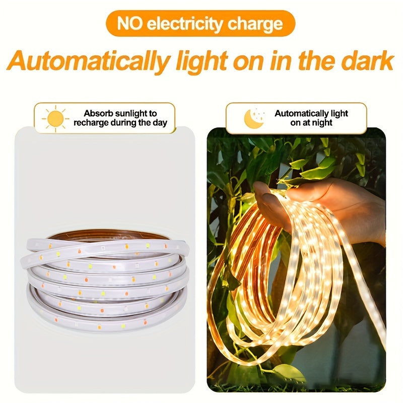 Solvara Flexible Tube LED Solaire avec Télécommande | Éclairage Extérieur Créatif | Énergétiquement Efficace & Résistant aux Intempéries