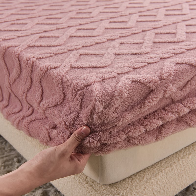 SleepVel - Nouveau Drap-housse en Flanelle Velours