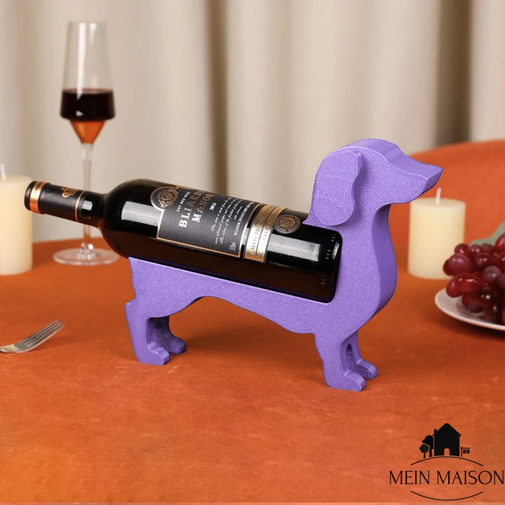 Support de bouteille de vin Dackel CorkHound | Design original | Stable & décoratif | Pour 375–500 ml