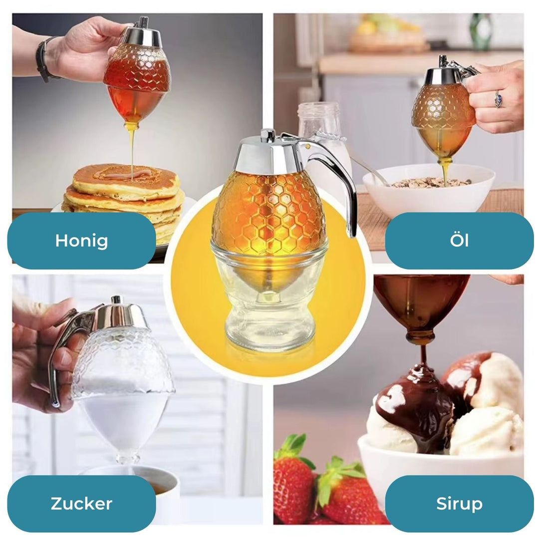 HoneyFlow - Distributeur de miel élégant et pratique