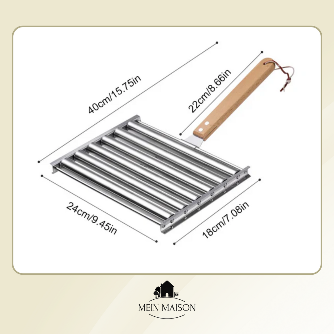GrillRoll – Fait tourner les saucisses. Crée une ambiance.