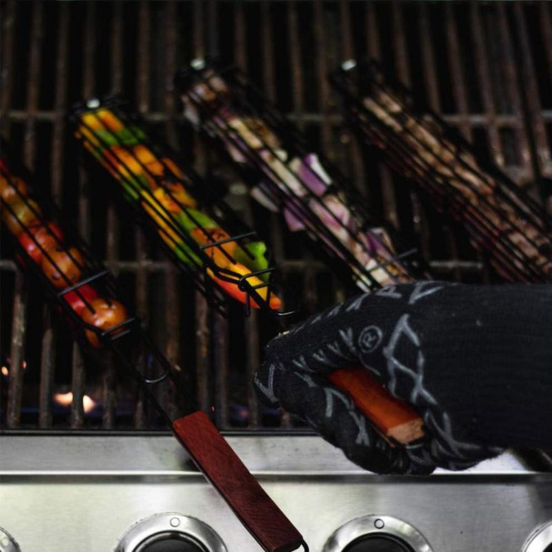 1+1 GRATUIT | GrillBasket - Paniers à kebab réutilisables