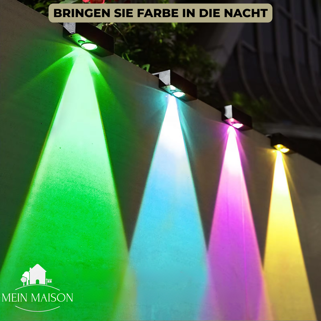 Solario Lampe de Jardin | LED Solaire | Lumière Chaude & Colorée | Étanche IP65
