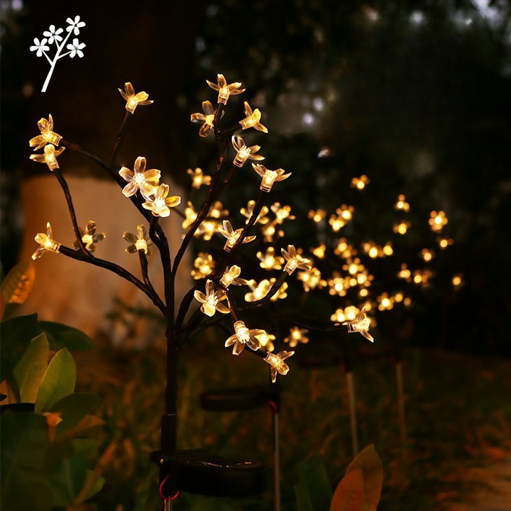 Lumiora Naturlicht Lampes de Jardin Solaires | Ensemble de 6 au Design Fenouil Sauvage | Lumière LED Blanc Chaud | Hauteur 75 cm