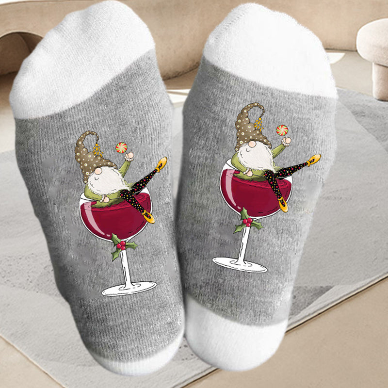 1+1 GRATUIT | TipsyToes - Chaussettes créatives en verre à vin