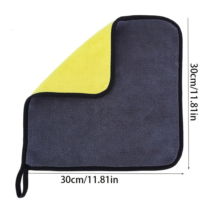 AutoFlair Chiffon en Microfibre pour Voiture | Double Face & Sans Rayures | Ultra Absorbant | Fleece Corail