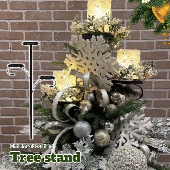 TreeNest™ – Étagère à trois niveaux pour les sommets de sapin de Noël