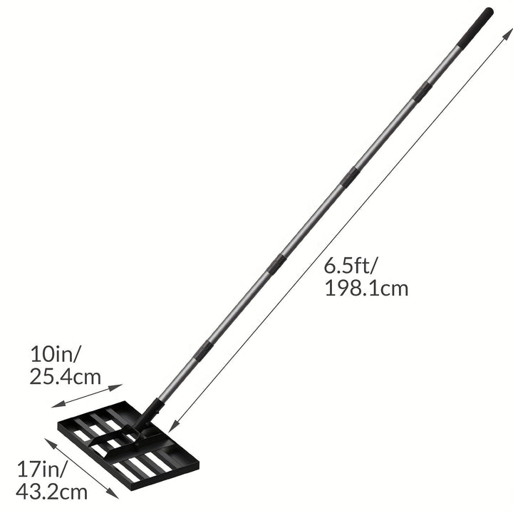LawnMaster Pro Niveleur de Gazon | Acier Inoxydable & Aluminium | Design de Grille Ouverte | 198 × 43,2 cm
