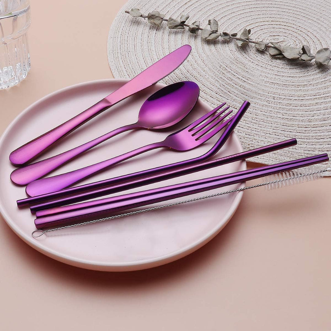 Set de couverts GoCutlery | 4 pièces pour emporter | Acier inoxydable & sans BPA | Avec étui de transport