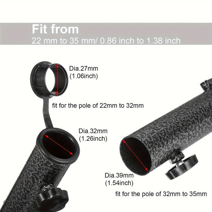 Support de parasol réglable Stabello | Pour tiges de parasol Ø 2.8–3.2 cm | Antidérapant & Portable | Construction en acier robuste