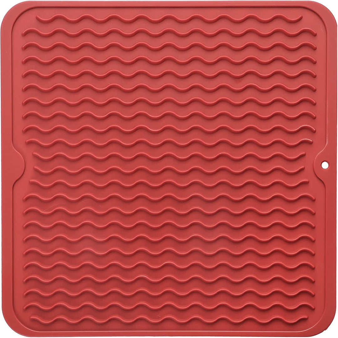 KÜCHENWELLA Tapis de Cuisine en Silicone | Résistant à la Chaleur & Antidérapant | Tapis d'égouttage, Insert de Réfrigérateur & de Tiroir | Sans BPA & Facile à Nettoyer
