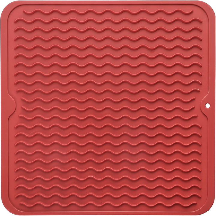 KÜCHENWELLA Tapis de Cuisine en Silicone | Résistant à la Chaleur & Antidérapant | Tapis d'égouttage, Insert de Réfrigérateur & de Tiroir | Sans BPA & Facile à Nettoyer