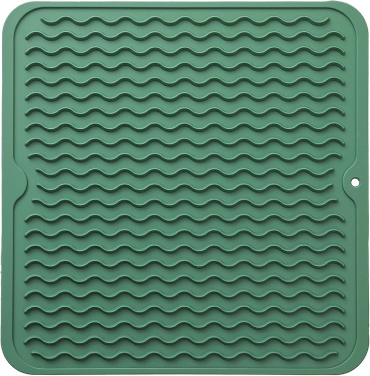 KÜCHENWELLA Tapis de Cuisine en Silicone | Résistant à la Chaleur & Antidérapant | Tapis d'égouttage, Insert de Réfrigérateur & de Tiroir | Sans BPA & Facile à Nettoyer