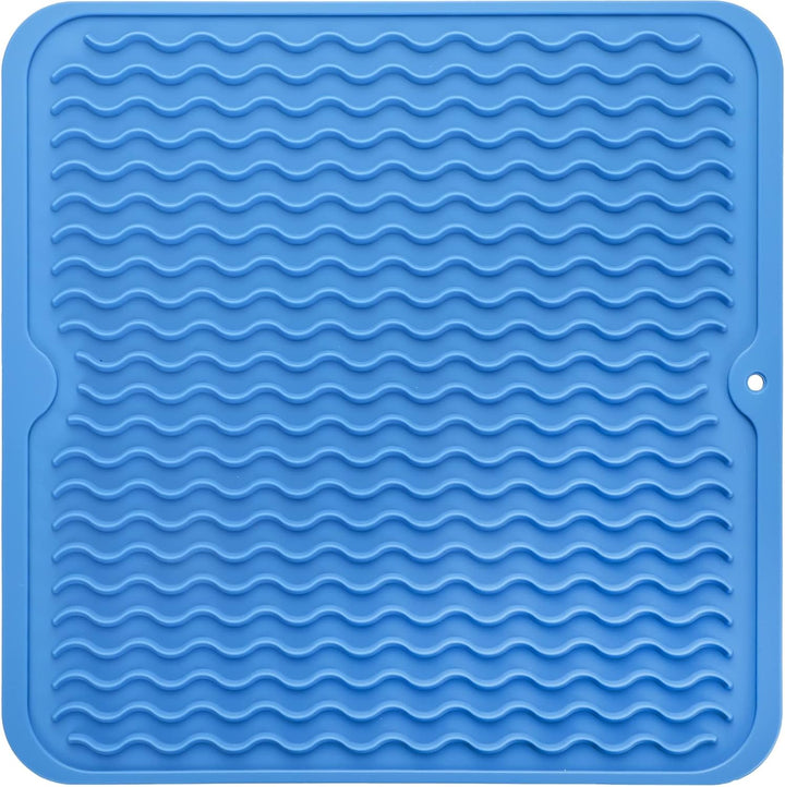 KÜCHENWELLA Tapis de Cuisine en Silicone | Résistant à la Chaleur & Antidérapant | Tapis d'égouttage, Insert de Réfrigérateur & de Tiroir | Sans BPA & Facile à Nettoyer