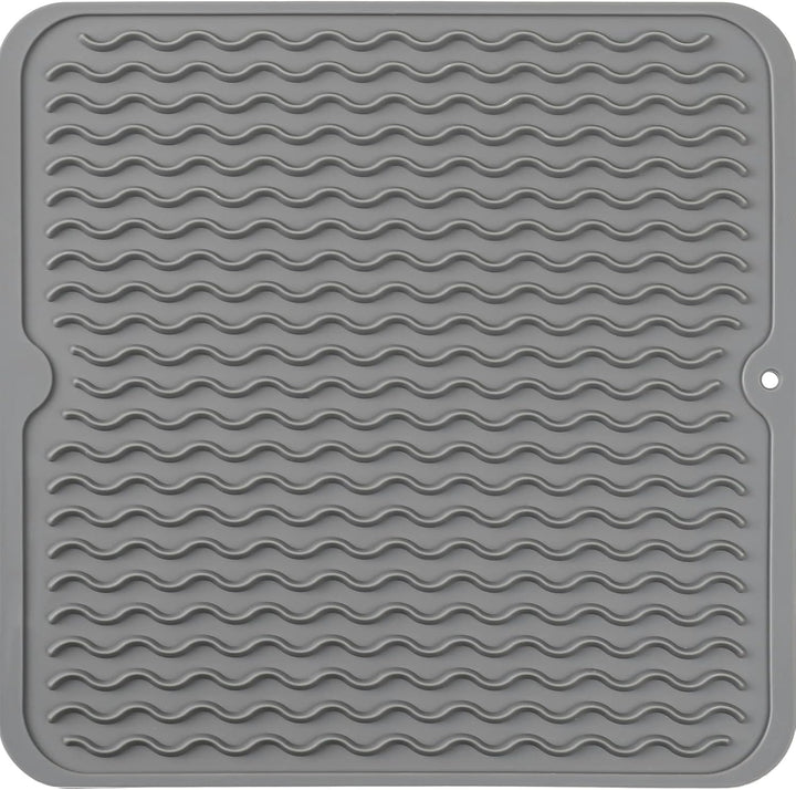 KÜCHENWELLA Tapis de Cuisine en Silicone | Résistant à la Chaleur & Antidérapant | Tapis d'égouttage, Insert de Réfrigérateur & de Tiroir | Sans BPA & Facile à Nettoyer