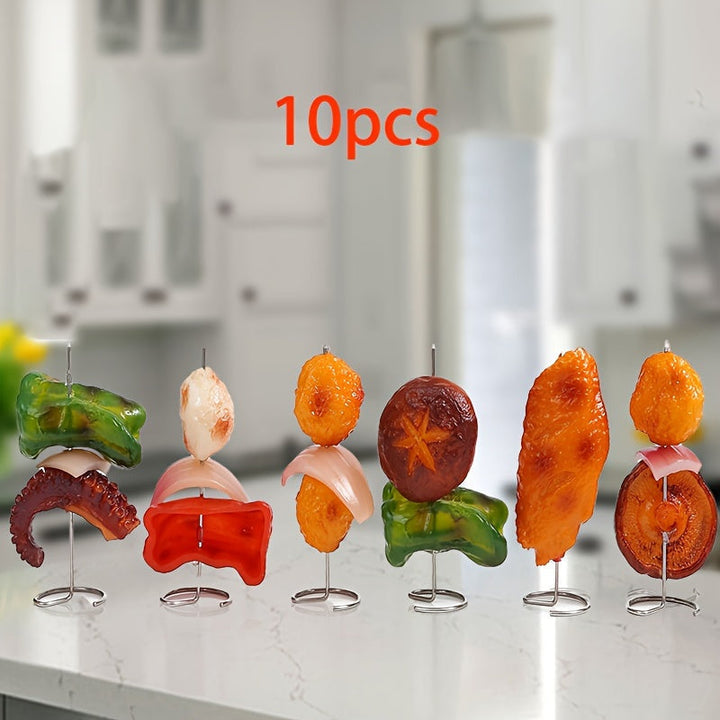 5+5 GRATUIT | GrillElevate – Les brochettes en acier inoxydable pour un barbecue uniforme et parfait