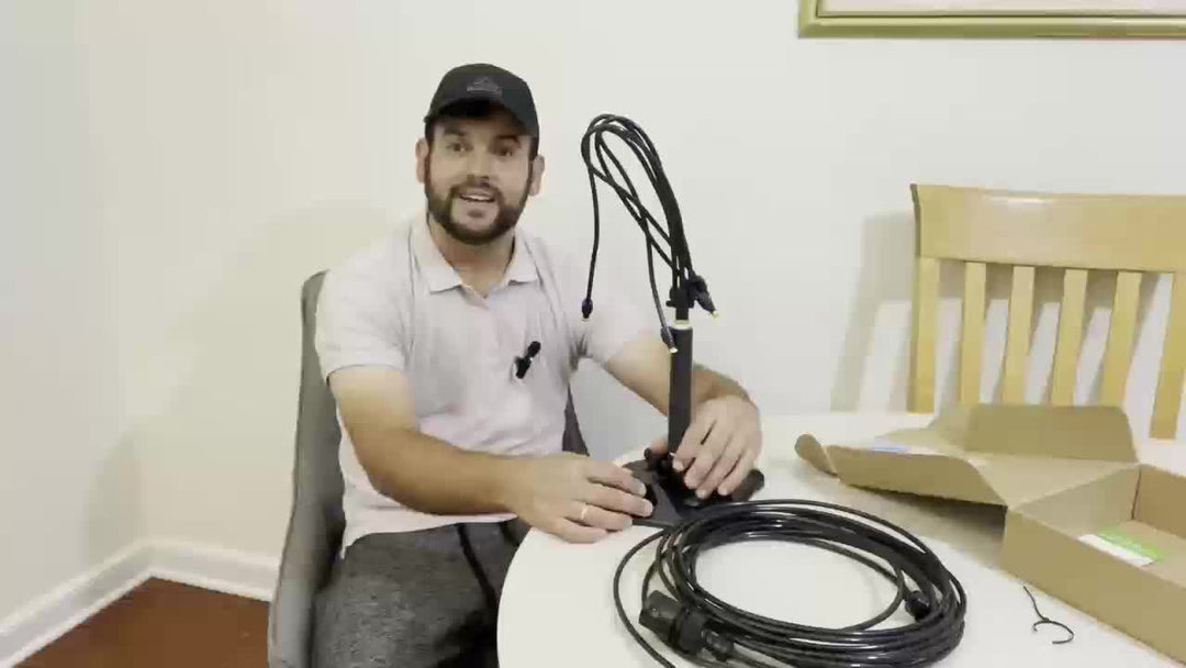 Refroidisseur de jardin AeroMist Flex7 | 7 bras de buse réglables | Sans électricité | Pour terrasse, piscine et jardin