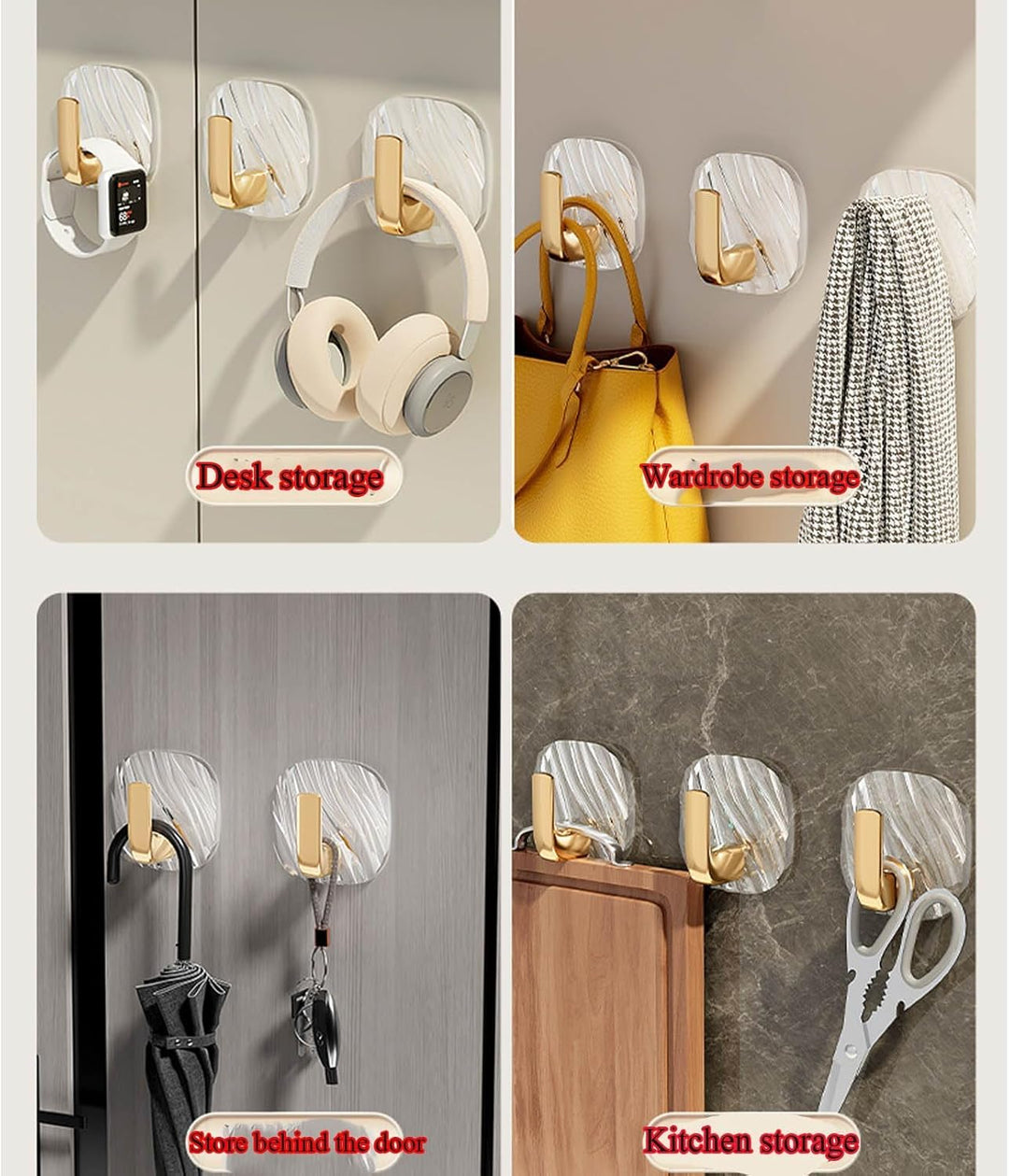 2+1 GRATUIT | LuxHook – Maintien durable, sans perçage, au design élégant