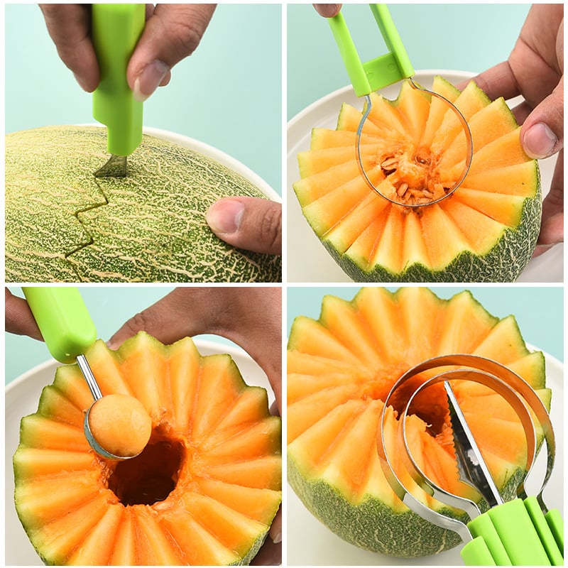 1+1 GRATUIT | JuicyCut - Outil de fruits 4 en 1