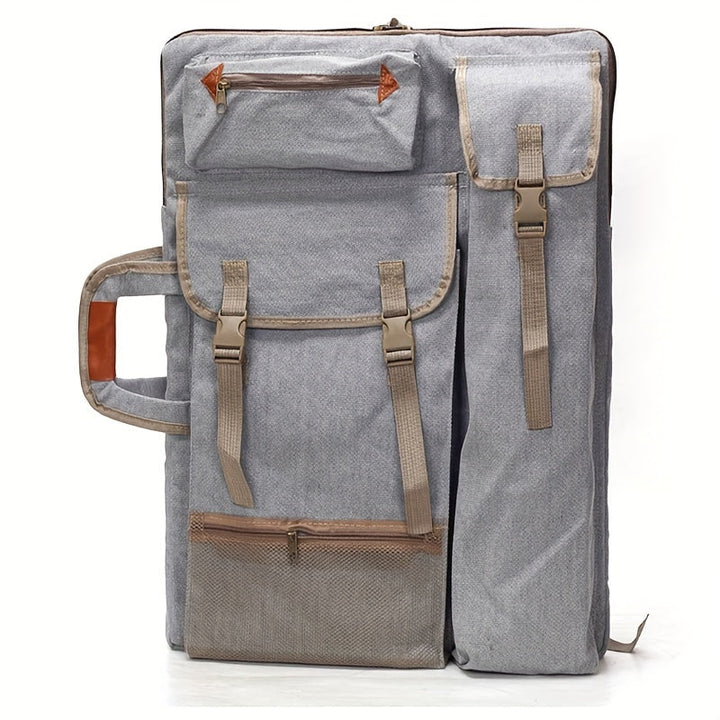 Sac à dos d'artiste Artovo en toile | 66×50 cm | Robuste, Léger & Spacieux | Pour planche à dessin & accessoires | Idéal pour les déplacements