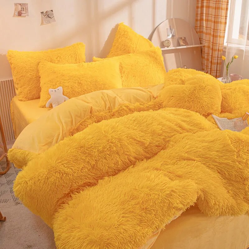 FluffLuxe - Ensemble de housses de couette en peluche