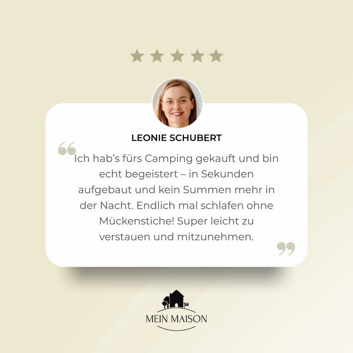 MosquiDome – Protection sur simple pression d'un bouton !