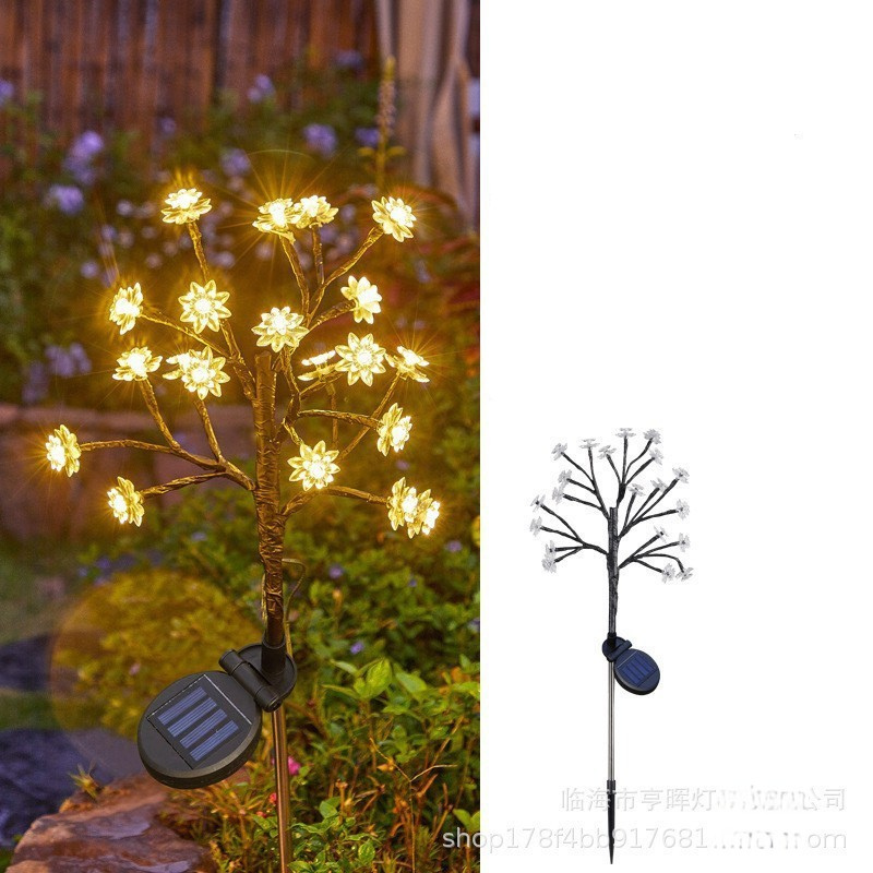 Lumiora Naturlicht Lampes de Jardin Solaires | Ensemble de 6 au Design Fenouil Sauvage | Lumière LED Blanc Chaud | Hauteur 75 cm