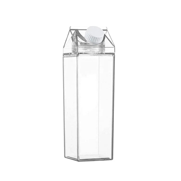 1+1 GRATUIT | ClearBottle - Bouteilles à boire en carton de lait acrylique