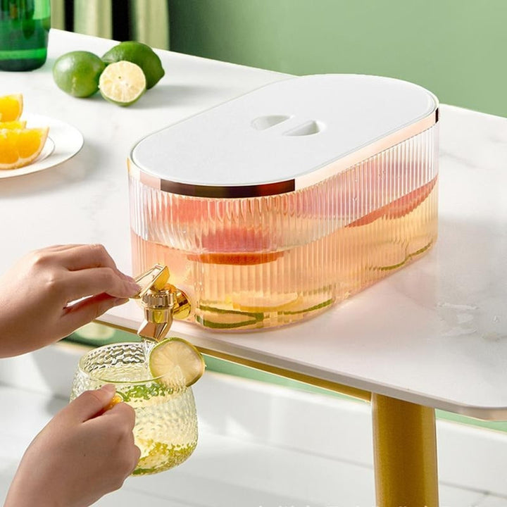 Distributeur de boissons Aquanova | 5,3 L | Compatible réfrigérateur & sans goutte | Avec robinet