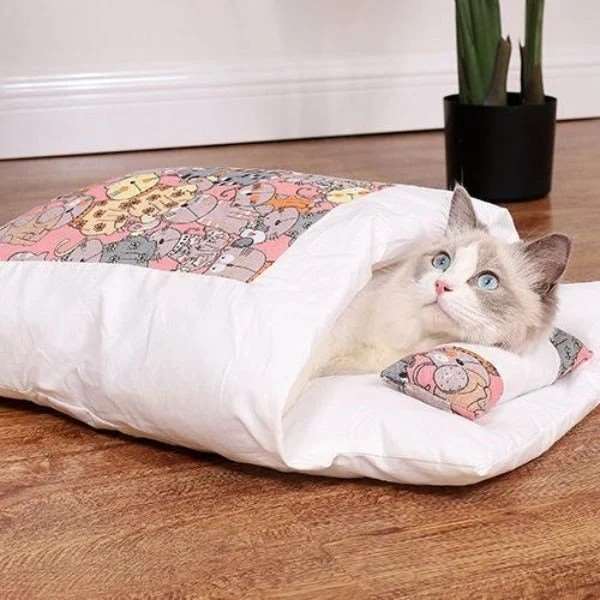 SleepyPaw – Lit pour animaux de compagnie douillet avec coussin